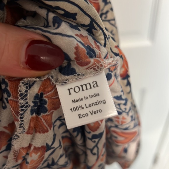 SOLD NWT Roma Ro Tank Dress in Orange Camel Sz M/L - Picture 3 of 4